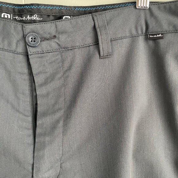 Travis Mathew Shorts Mens 38 Black Sorry For Being Awesome Golf Chino Preppy - Picture 4 of 7